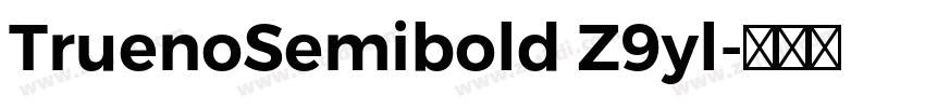 TruenoSemibold Z9yl字体转换